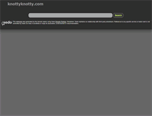 Tablet Screenshot of knottyknotty.com